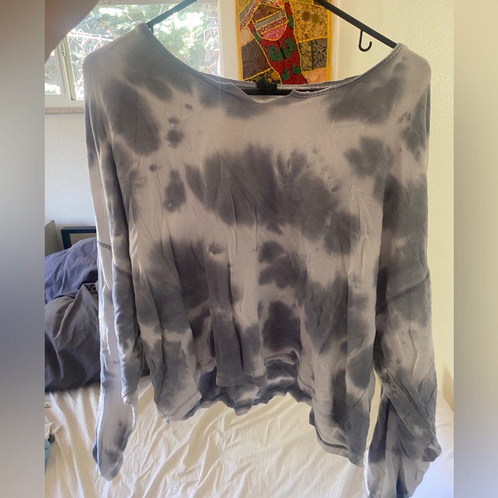 Cropped Tie Dye Long Sleeve